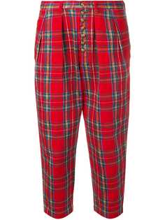 Comme Des Garçons Pre-Owned укороченные брюки в шотландскую клетку