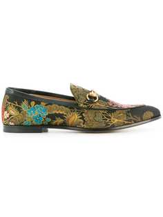 Gucci лоферы Jordaan с жаккардовым узором