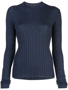 Vince трикотажный джемпер в рубчик