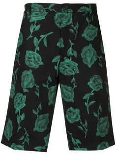 Aries шорты с цветочной вышивкой