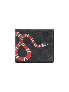 Gucci кошелек с принтом змеи GG Supreme