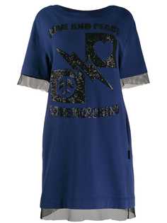 Love Moschino платье-футболка с логотипом