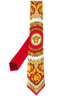 Versace галстук с принтом Barocco