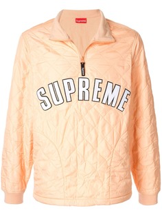Supreme стеганый пуловер с логотипом