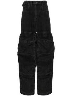 Y/Project расклешенные джинсы с карманами карго