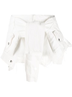 Alexander Wang джинсовые шорты с завязкой спереди