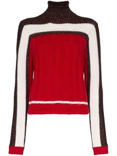 Plan C свитер с высоким воротником в стиле колор-блок