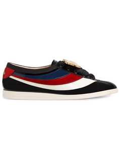 Gucci кроссовки Falacer с фирменной полоской Web