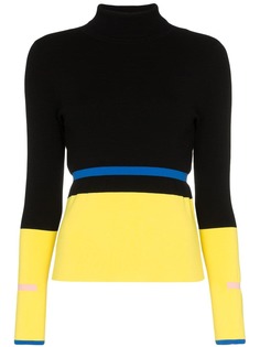 i-am-chen IM CHEN KNIT HN LS CNTRST HEMS