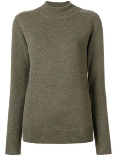 Victoria Beckham приталенный свитер с высоким воротником с заворотом