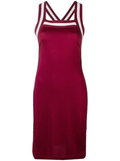 T By Alexander Wang трикотажное платье с отделкой в полоску