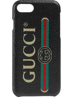 Gucci чехол с логотипом для iPhone 8