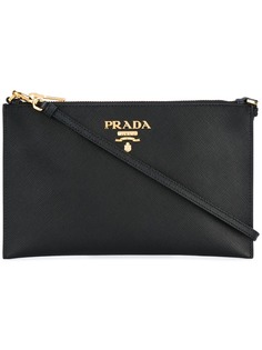 Prada клатч с логотипом