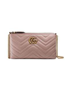 Gucci мини сумка GG Marmont на цепочке