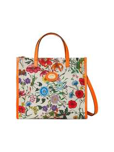 Gucci сумка-тоут среднего размера с принтом Flora