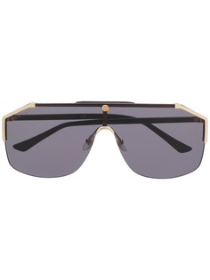 Gucci Eyewear солнцезащитные очки в D-образной оправе