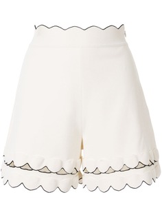 Alexander McQueen шорты с фестонами