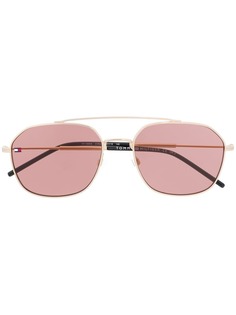 Tommy Hilfiger круглые солнцезащитные очки-авиаторы