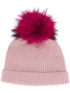 N.Peal ribbed beanie hat