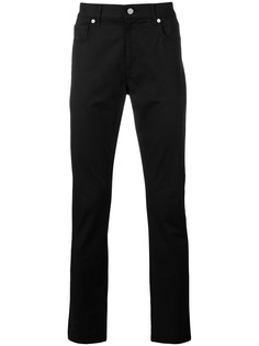 Moschino брюки с планкой-логотипом