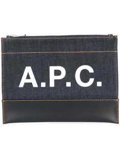 A.P.C. клатч с логотипом