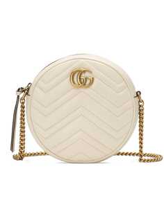 Gucci круглая мини-сумка на плечо GG Marmont
