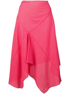 PS Paul Smith асимметричная юбка в клетку