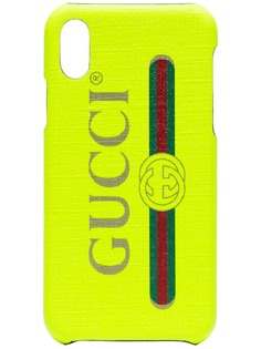 Gucci чехол для iPhone X с логотипом