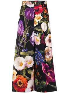 Dolce & Gabbana кюлоты с цветочным принтом