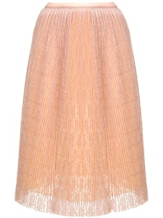 Marco De Vincenzo юбка с кружевной микроплиссировкой