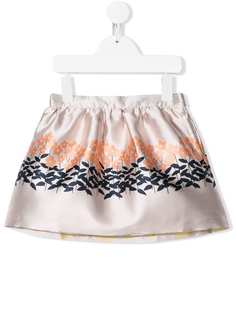 Hucklebones London расклешенная юбка с цветочным принтом