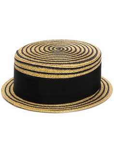 Saint Laurent вощеная плетеная шляпа
