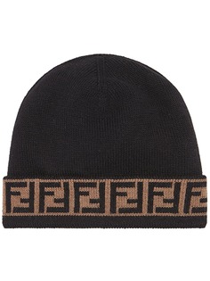 Fendi шапка бини с логотипом FF