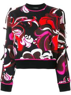 Emilio Pucci толстовка с принтом с бантами