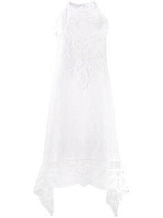 Costarellos платье Macrame с вышивкой