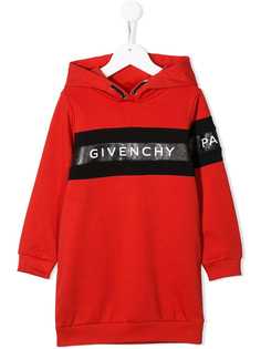 Givenchy Kids платье-толстовка с логотипом