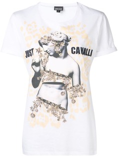 Just Cavalli футболка с графическим принтом и логотипом