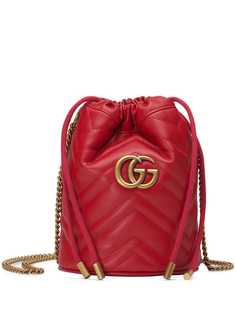 Gucci сумка-ведро GG Marmont размера мини