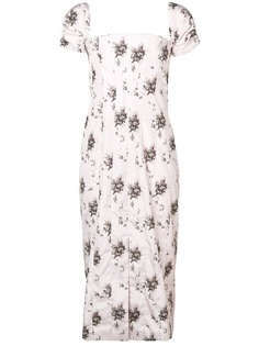 Brock Collection платье с цветочным принтом