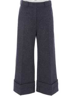 JW Anderson брюки широкого кроя с подворотами