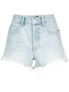 Alexander Wang джинсовые шорты с бахромой