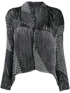 Issey Miyake плиссированная блузка с длинными рукавами