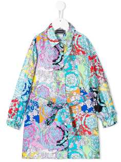 Young Versace платье-рубашка с цветочным принтом