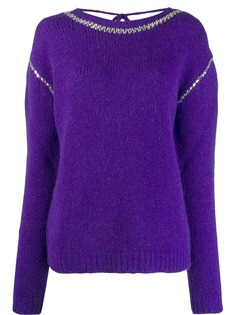 Rochas джемпер со стразами