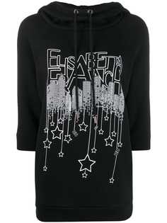Elisabetta Franchi длинное худи с логотипом