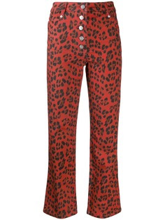 Miaou джинсы с леопардовым принтом