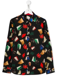 Paul Smith Junior TEEN book print shirt