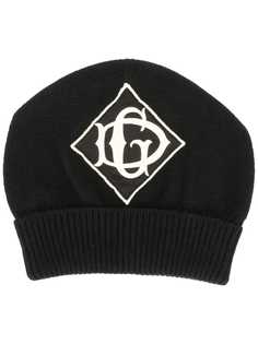 Dolce & Gabbana beanie hat with logo patch