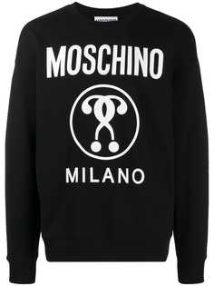 Moschino джемпер свободного кроя с логотипом