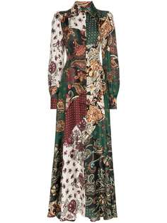 Evi Grintela Evanthia patch print maxi dress